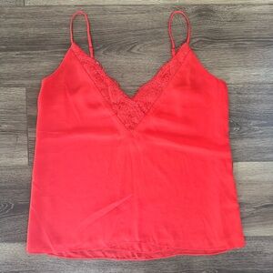 Socialite Lace Trim V-Neck Cami Tank Top
